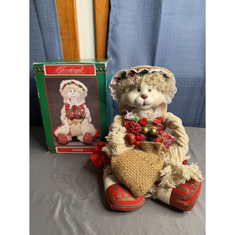 House of Lloyd Christmas around the world Flossie Bunny 541736 W/Box 1993